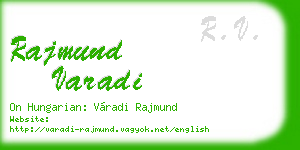 rajmund varadi business card